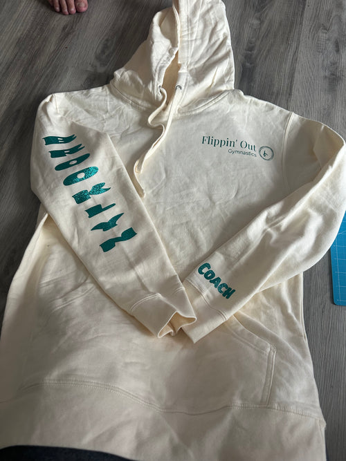 Woman’s Hoodie with Glitter vinyl