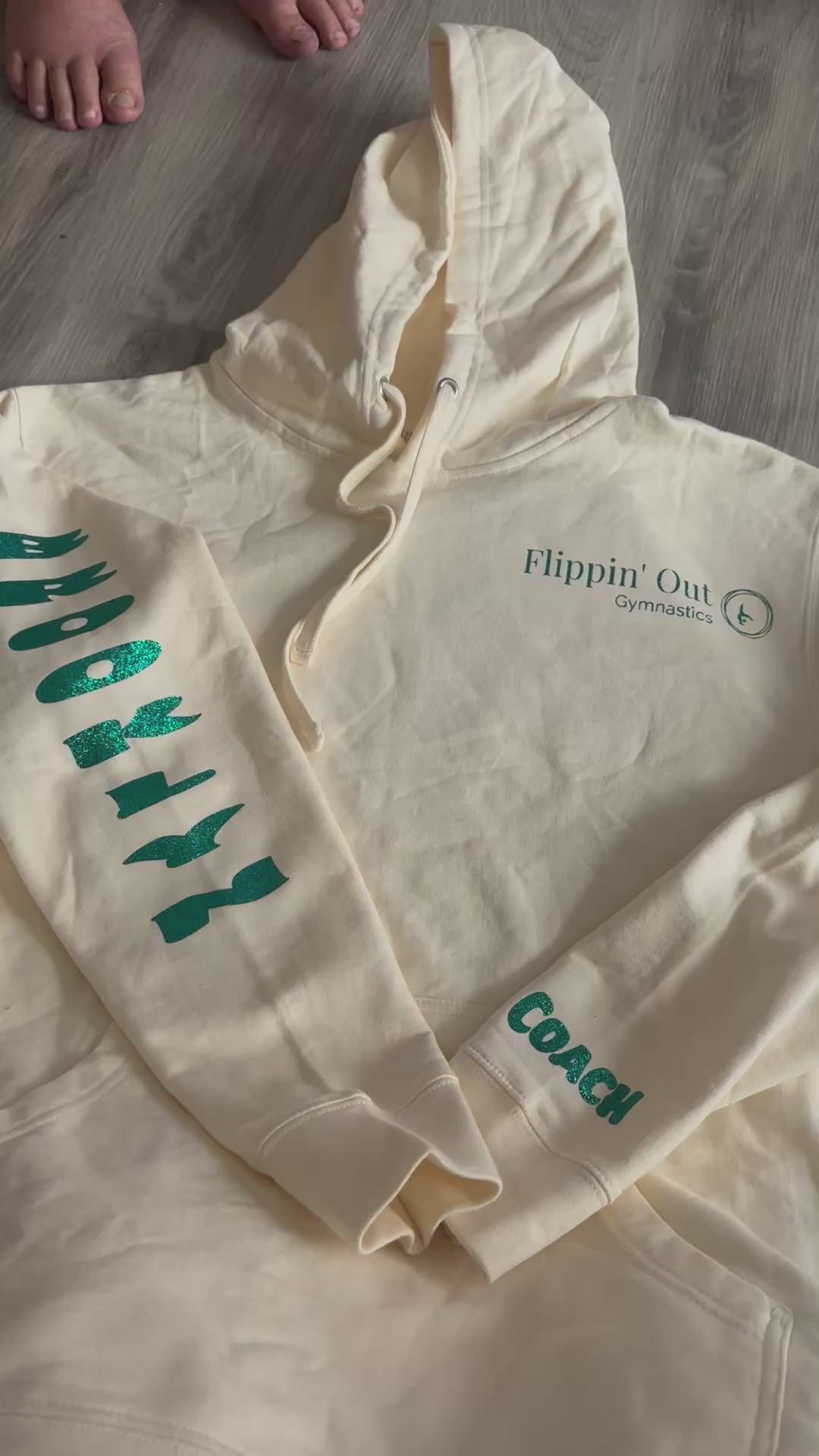 Woman’s Hoodie with Glitter vinyl